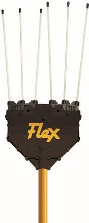 Agritec Flex PTE-C Ελαιοραβδιστικό Μπαταρίας 12V Τύπου Χτένα με Τηλεσκοπικό Κοντάρι έως 3.4m και Βάρος 3.1kg