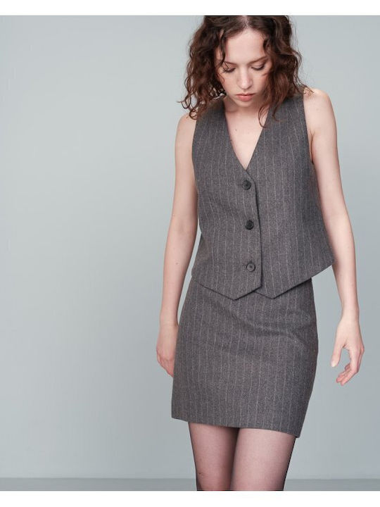 Grace & Mila Women's Vest Gray