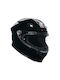 AGV K6 S Black Motorcycle Helmet Full Face ECE 22.06 1255gr with Pinlock
