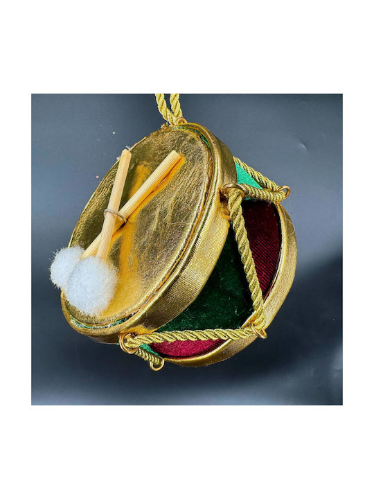 Drum Hanging Ornament Gold