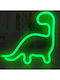 Kids Wall Light Dinosaur With Green Lighting
