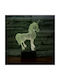 Kids Decorative Lamp Unicorn With Warm Lighting 3εκ.