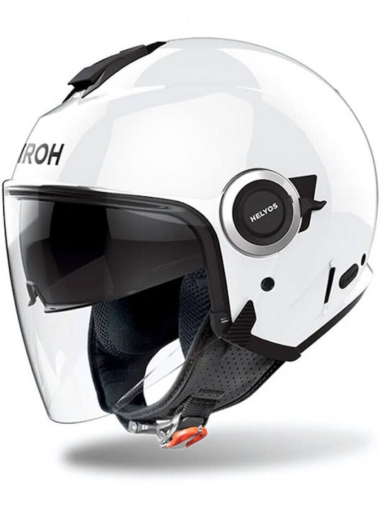 Airoh Helyos White Gloss Motorcycle Helmet Jet ...
