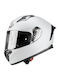 Pilot Flex White Motorcycle Helmet Full Face ECE 22.06 1450gr