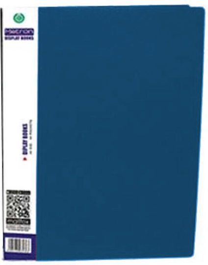 Metron Flexible Folder With 50 Sleeves For A4 Paper Blue Classic Positions