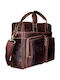 Leather Men's Brown Briefcase