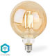 Nedis Wi-fi Smart Led Bulb Filament E27 G125 7w 230v 806lm Warm White 1800 3000k Dimmable