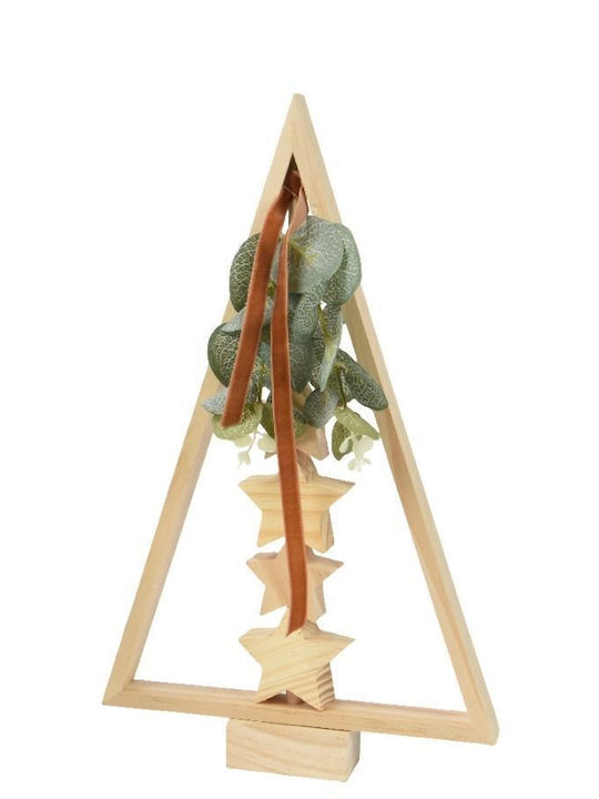 Christmas Decorative Wood Tree 34cm Green