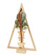 Christmas Decorative Wood Tree 34cm Green