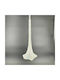 Hanging White Glass Flower Ornament