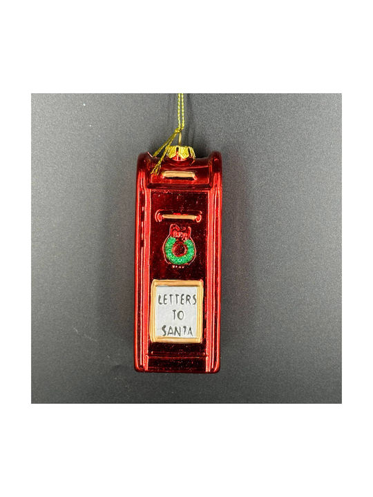 Mailbox Hanging Ornament Plastic Red