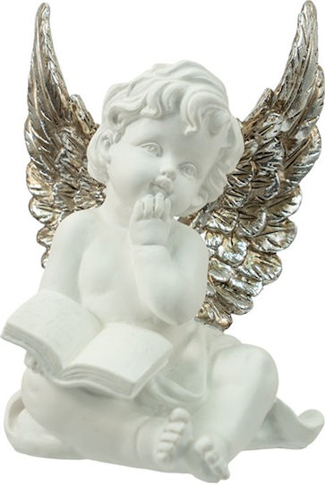 Zen Collection Christmas Plastic Figure Cherub White Height 17cm