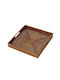 Rattan Square Decorative Tray Toba