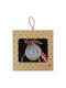 Synchronia Handmade Hanging Lucky Charm Burner Gold made of Wood 17.5x18cm 1pcs