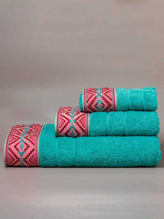 White Fabric Πετσέτα Χεριών Kenya 30x50εκ. Πετρόλ Βάρους 600gr/m²