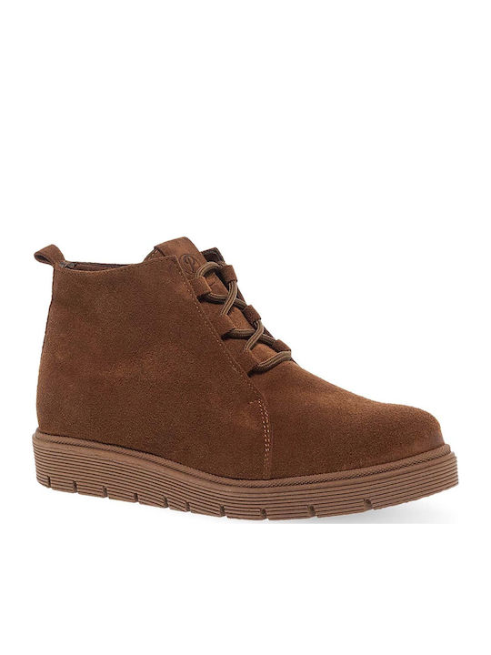 Parex Wildleder Stiefeletten Damen Tabac Braun