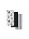Kentia Fazzy Towel from 100% Cotton in Black Color 40x60cm 3pcs