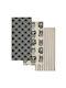 Kentia Fazzy Towel from 100% Cotton in Gray Color 40x60cm 2pcs