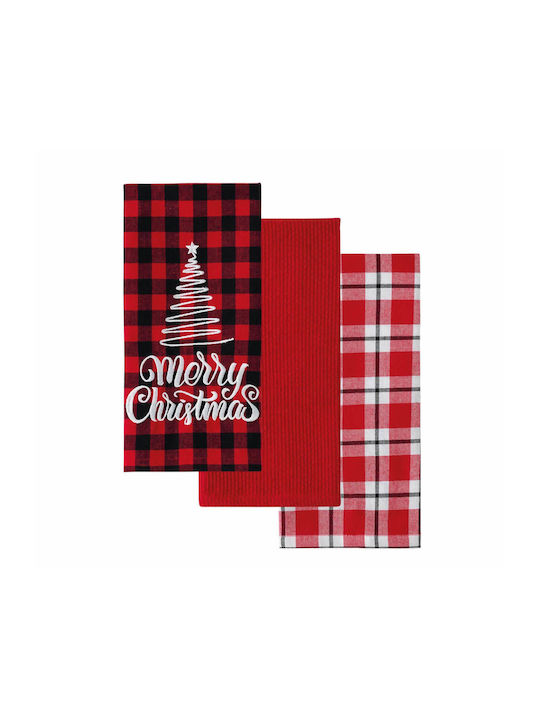 Kentia Fazzy Towel from 100% Cotton in Red Colo...