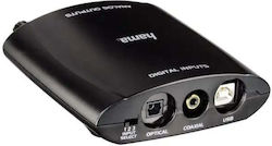 Convertor Audio Hama Ac82 Digital la Analog Negru Convertor Audio Hama Ac82 Digital la Analog Negru