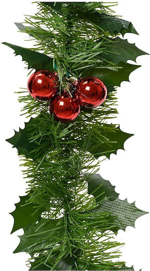 Kaemingk Weihnachtliche Girlande Plastik Rot 200x12cm 1Stück