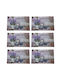 Set Plate Coasters for Serving Meals Pufo Lavender World Design 6 Pieces