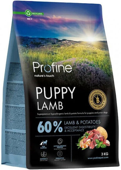 Profine 3kg Ξηρά Τροφή για Κουτάβια με Αρνί και Πατάτες