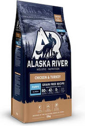 Alaska River 12kg Dry Food Grain-Free for Puppies with Chicken and Turkey