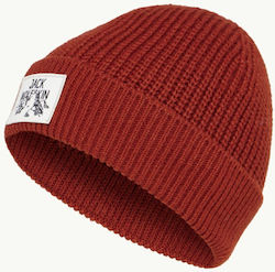 Jack Wolfskin Beanie Unisex Σκούφος Πλεκτός σε Κόκκινο χρώμα
