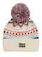 Beanie Γυναικείος Σκούφος Πλεκτός σε Εκρού χρώμα