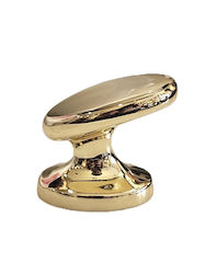 La Belle Maison Knob Furniture made of Zamak Gold Δ9322 1pcs