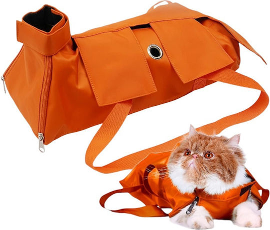 Geantă de mână pentru transport câine / pisici până la 4kg Portocaliu M54xL25xA16cm.