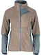 Fleece Γυναικεία Ζακέτα με Φερμουάρ Taupe