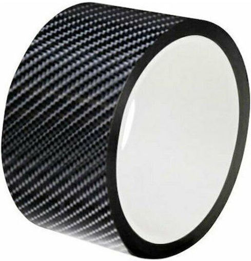 Αυτοκόλλητο Προστατευτικό Αυτοκινήτου Carbon 7 x 7cm σε Μαύρο Χρώμα