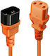 Cable Power Iec Extension 1m/orange 30474 Lindy