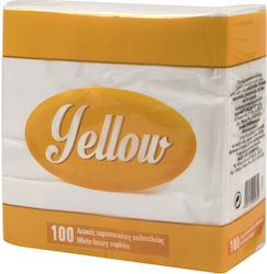 Yellow 100 Napkins