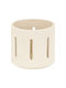 A-s Nuna Candle Holder suitable for Tealights Ceramic in Beige Color 12x12x11cm 1pcs
