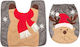 Christmas Bear Toilet Seat Cover Mat