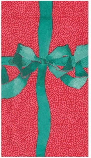 Caspari Christmas Napkins Red L10.8xW19.8cm.