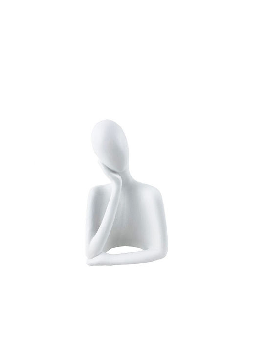 White Polyresin Figure 17cm