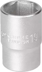 Socket 1/2" 6-sided 19 Mm
