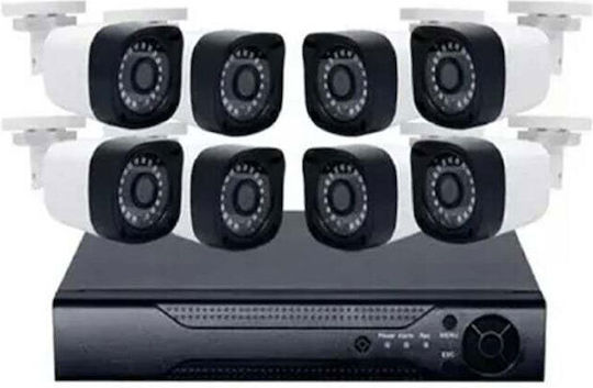 Andowl Σύστημα Παρακολούθησης 8 Καμερών CCTV 8MP με Καταγραφικό