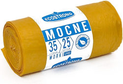 EcoStrong Sacuri De Gunoi Capacitate 35lt 60x50cm 25 Bucăți Galbene