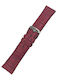 ByLeather Δερμάτινο Λουράκι Μπορντό 24mm