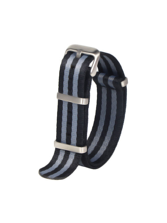 Fabric Strap Nato Black 22mm