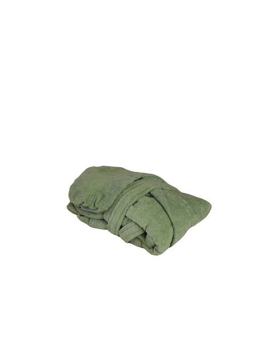 Decotelia Dalia Hooded Bathrobe Olive