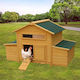 Wooden Poultry Coop L1.61 x W0.98 x H0.98m