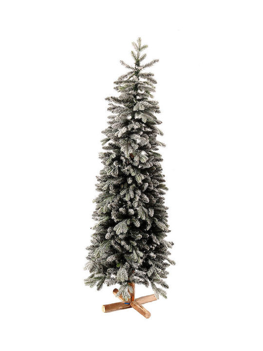 Weihnachtsbaum Doppeltes Laub Schlank Beschneit 210cm