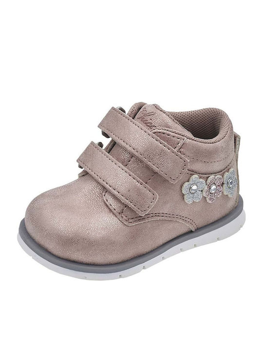 Chicco First Step Παιδικά Μποτάκια με Φερμουάρ Ροζ