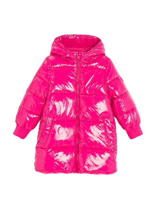 Kinderjacken & Winterjacken Casual Lang mit Kapuze Rosa